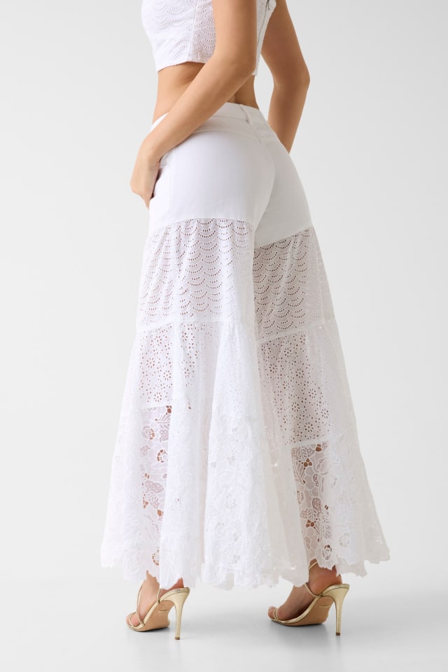 GUESS® Wide-Leg Lace Jeans Women