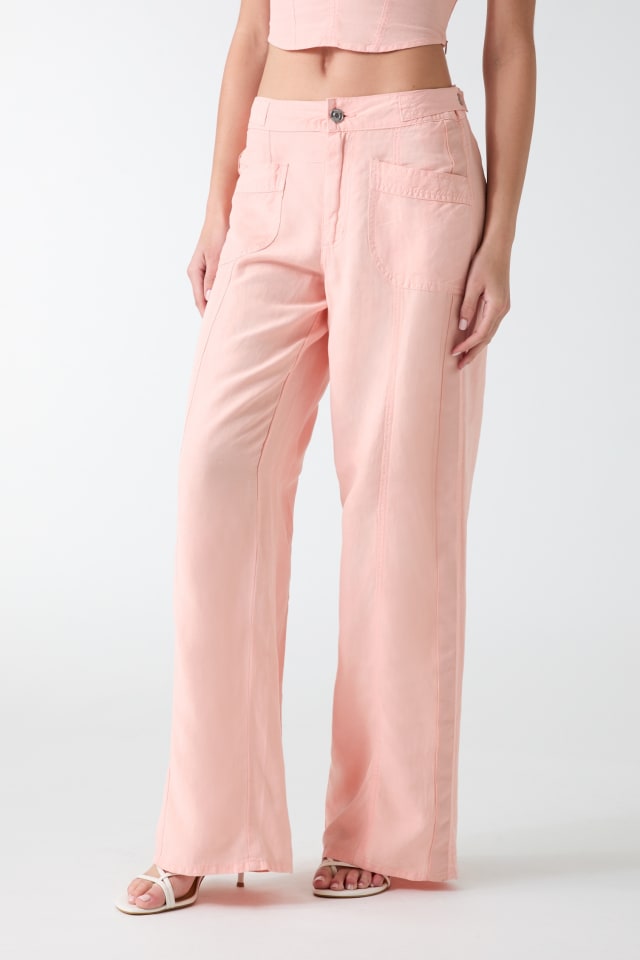 GUESS® Linen-blend pants