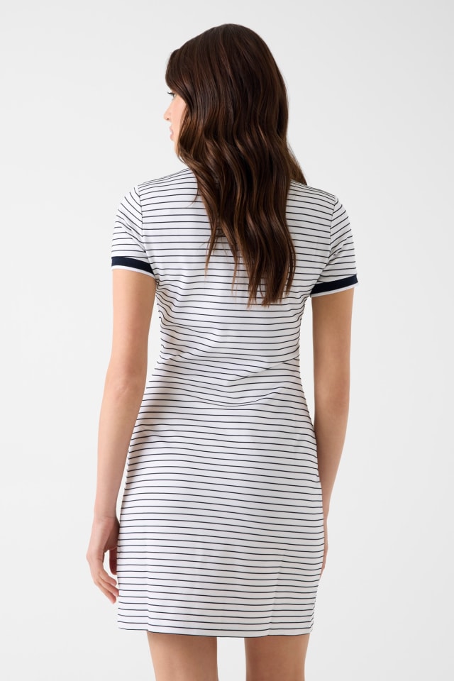 guess striped bodycon dress 'Alphonsine' female White size S Polo dress