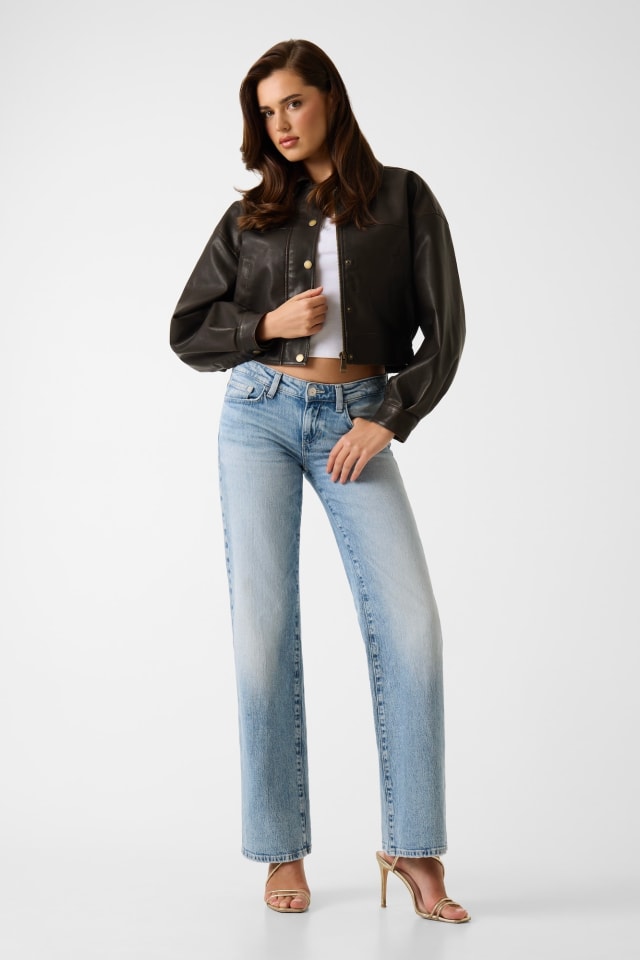 GUESS® Faux leather cropped jacket Women