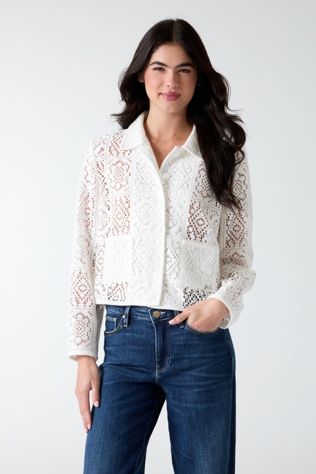 Openwork jacket
