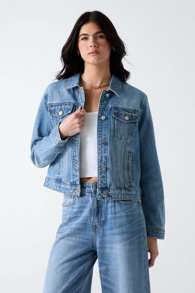 GlamLips 2025グラデストーンdenimブルゾン GlamLips 2025グラデ
