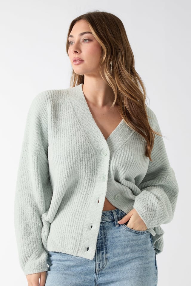 GUESS® V neck sweater cardigan Women