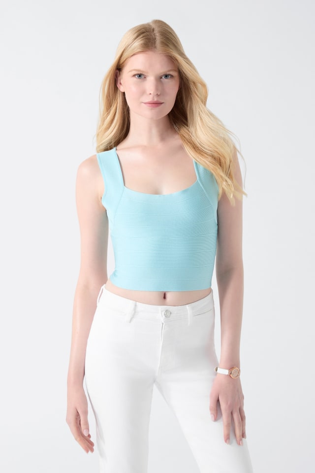 Viscose-blend top