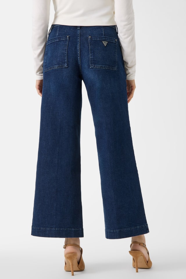 GUESS® Eco Zoya Cropped Wide-Leg Jeans Women