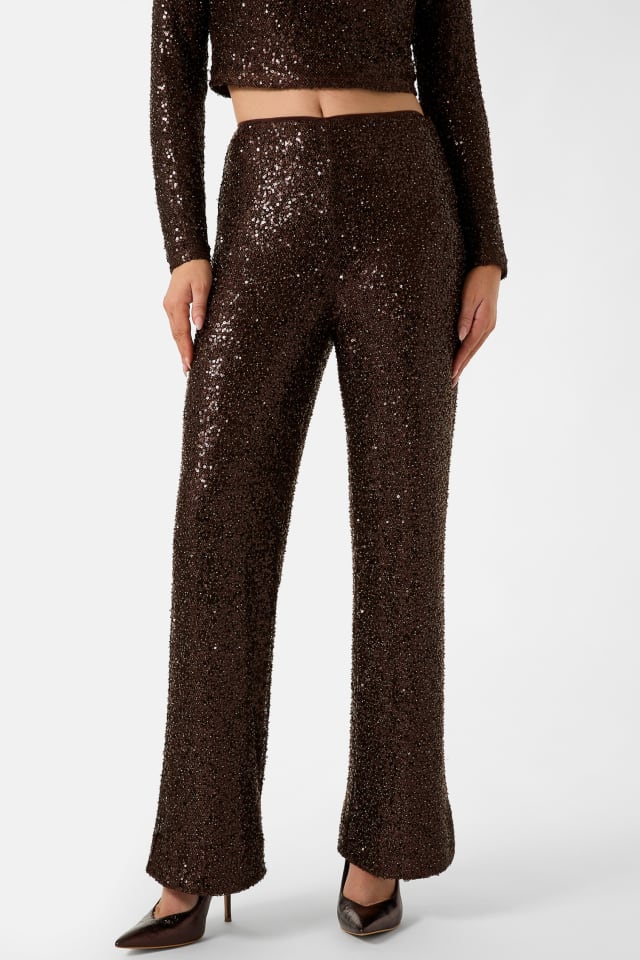 Sequins flare pants