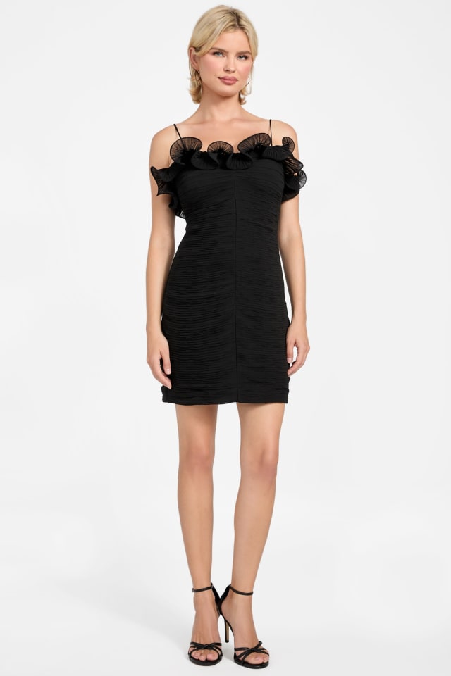 guess little black dress W6rk80wi342 Sleeveless Short XS Woman Elevate your evening wear