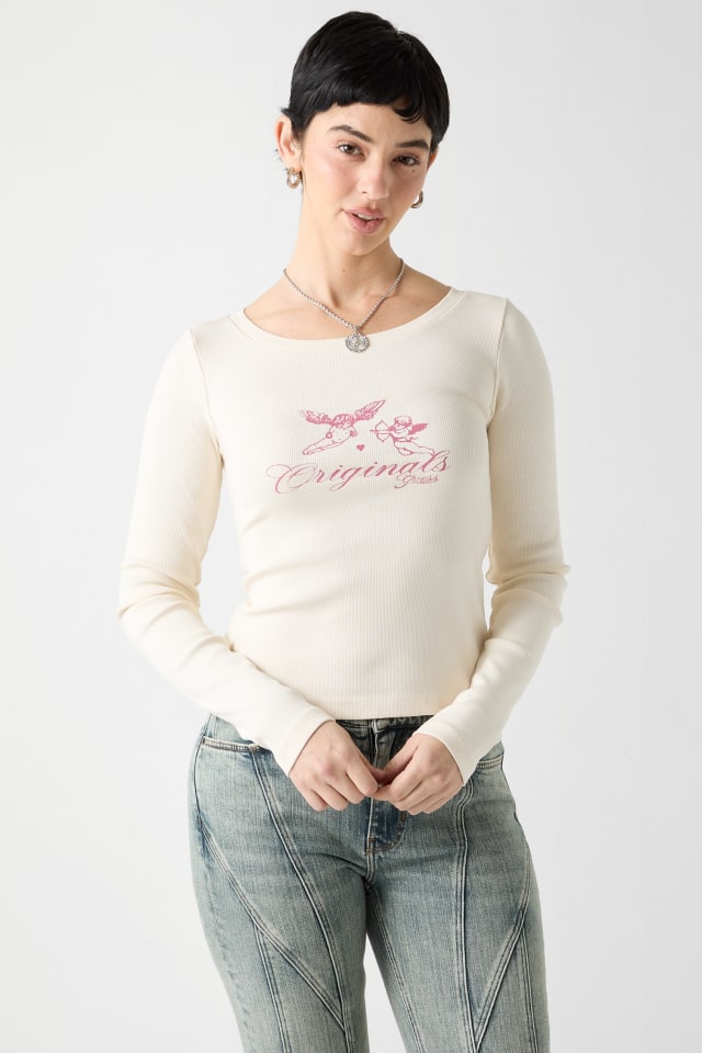 GUESS Originals Eco Boatneck Top