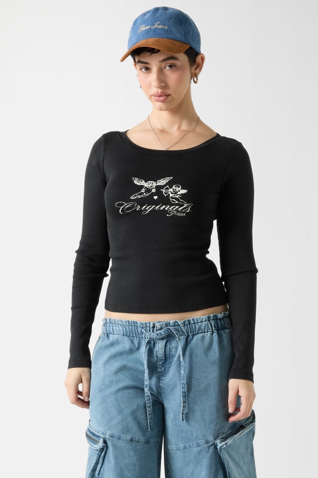 GUESS Originals Eco Boatneck Top