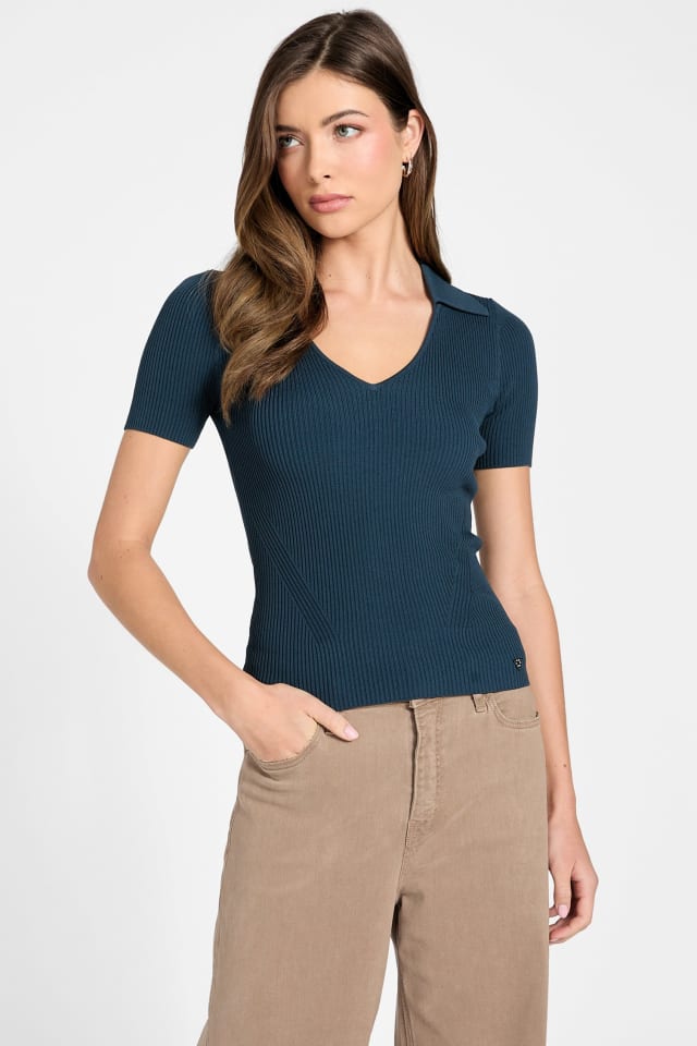 Viscose-blend top