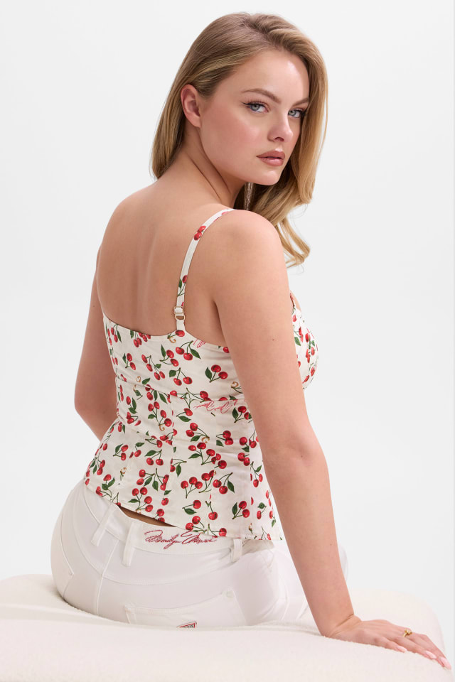 GUESS® Printed corset top Women