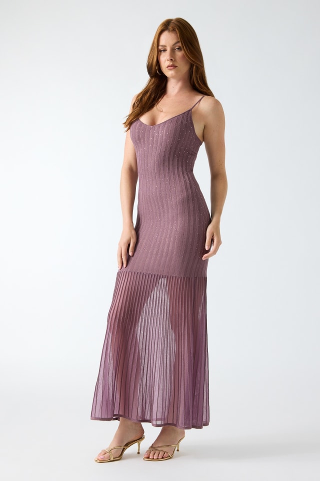 Ribbed long dress