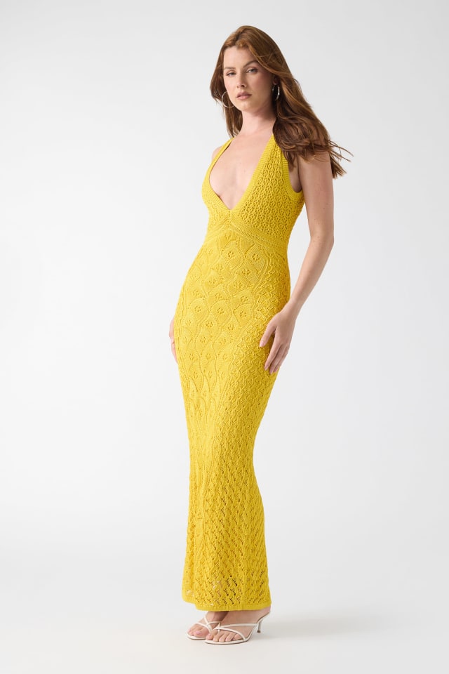 Knitted long dress