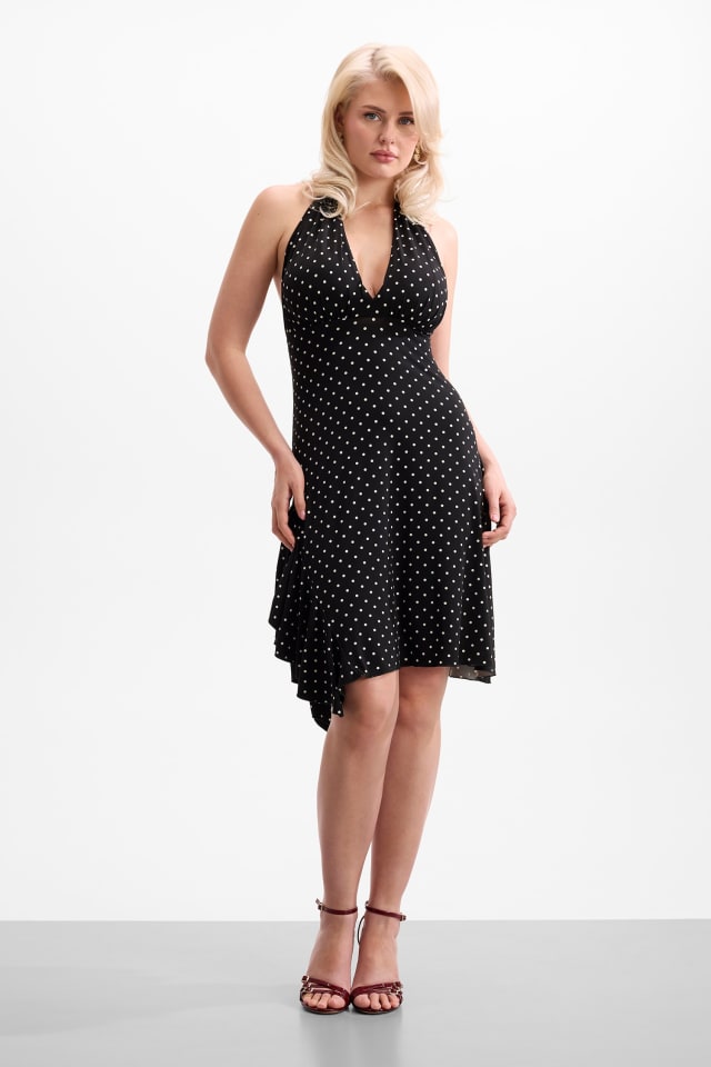 GUESS® Printed halter-neck mini dress Women