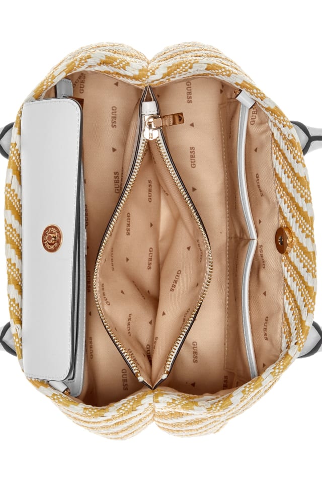 GUESS® Simona Straw Small Satchel Women