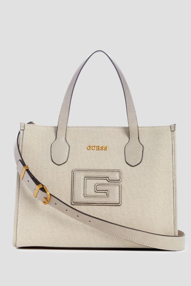 G Status Snake-Embossed Tote