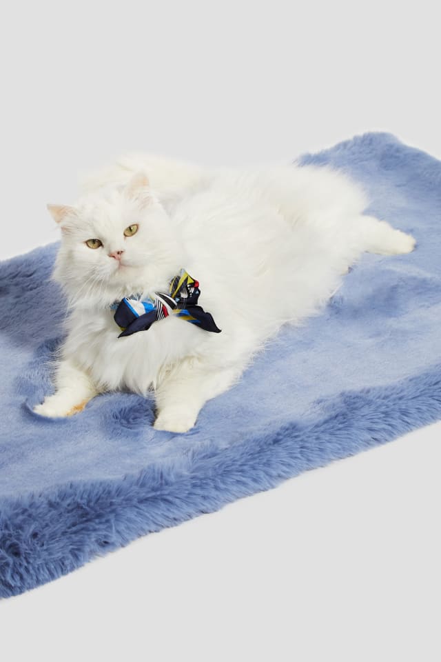 Tapis pour animaux en fourrure synth&eacute;tique