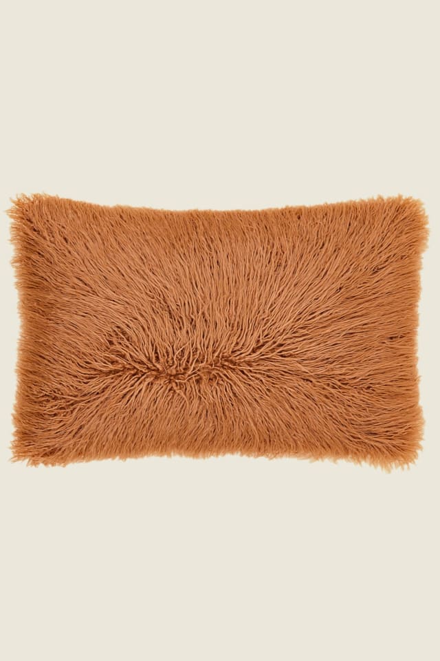 Helma Rectangular Faux-Fur Pillow