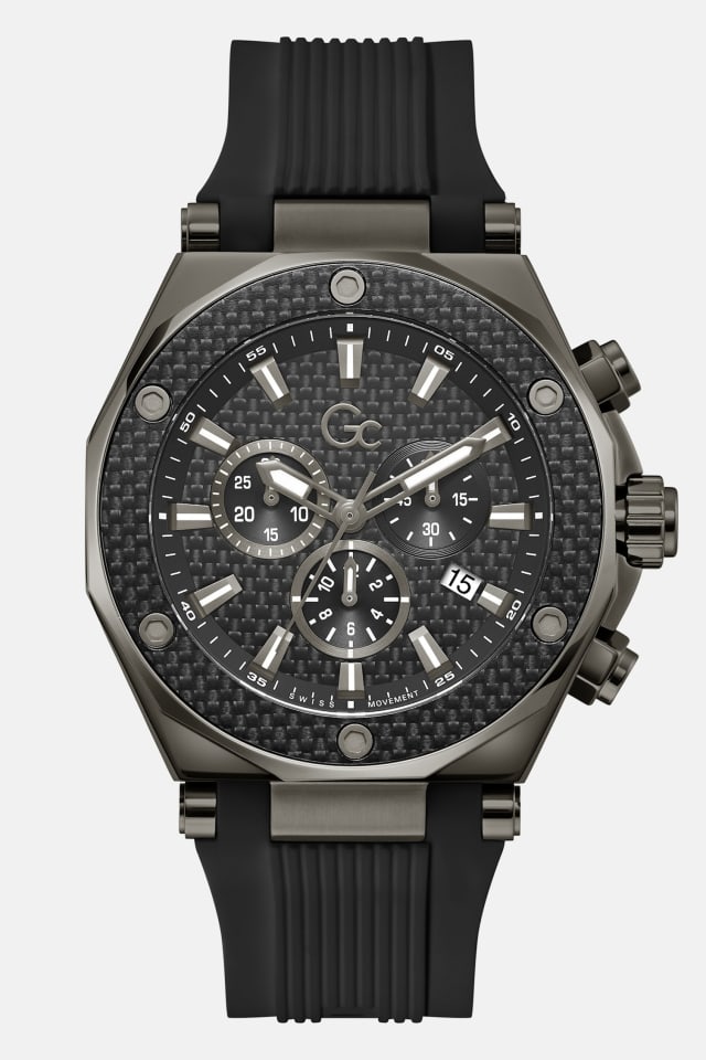ゲス ジーシーウォッチズ スポーツクラスXL-Sグラム 腕時計 クロノグラフ 黒 GUESS（ゲス） 国内正規品 GC Guess ジーシー ゲスコレクション 腕時計
