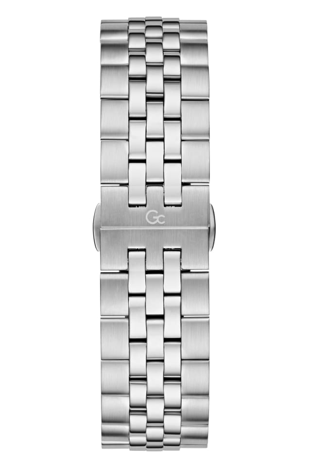 GUESS® Gc Silver & Blue Chronograph Watch Men