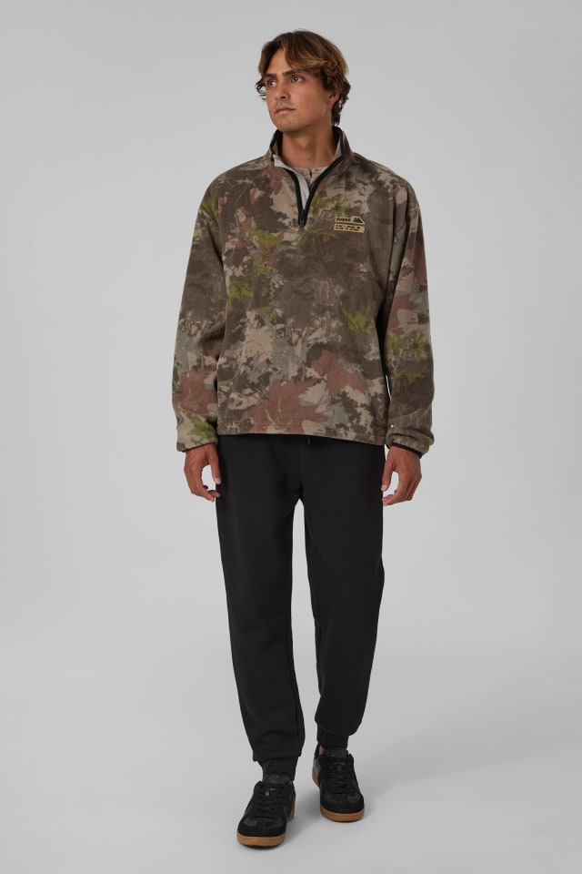 GUESS® Printed half-zip sweatshirt Men