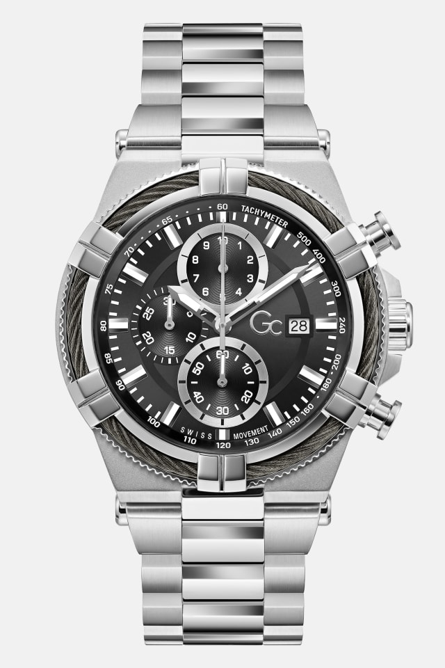 GUESS® GC Stainless Steel multi-function watch 44 mm