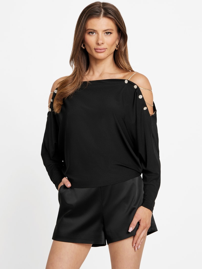 Eco Adri Off-the-Shoulder Crystal Top