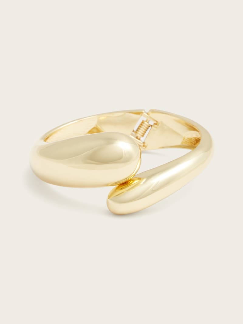 Gold-Tone Swirl Bangle Bracelet