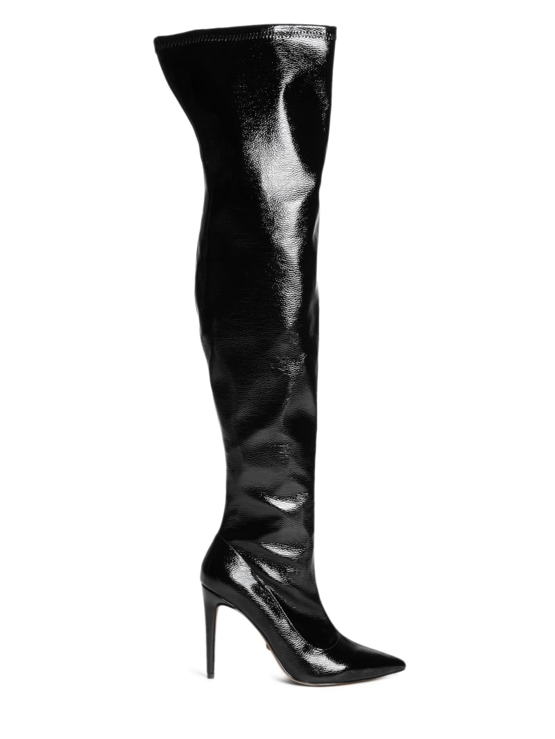 guess over the knee leather boots
