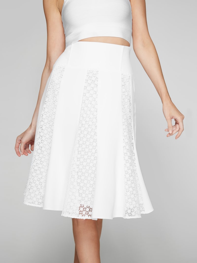 Mercury Eyelet Midi Skirt GUESS