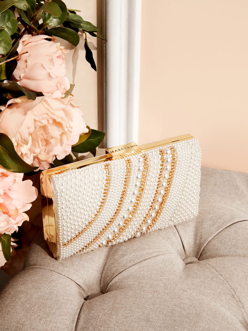 Pearl And Stone Clutch GUESS