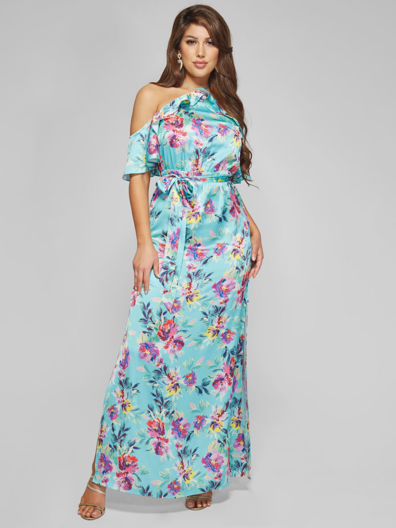 guess maxikleid floral