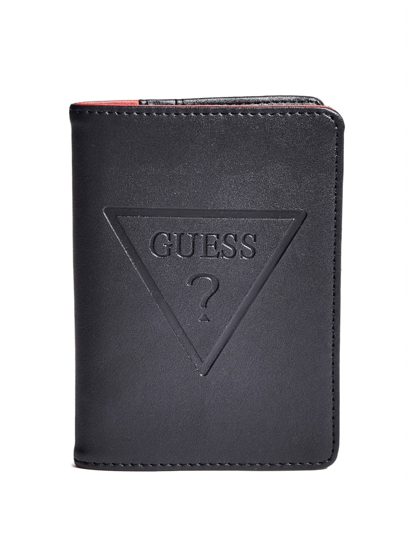 Logo Embossed Passport Case GUESS Factory