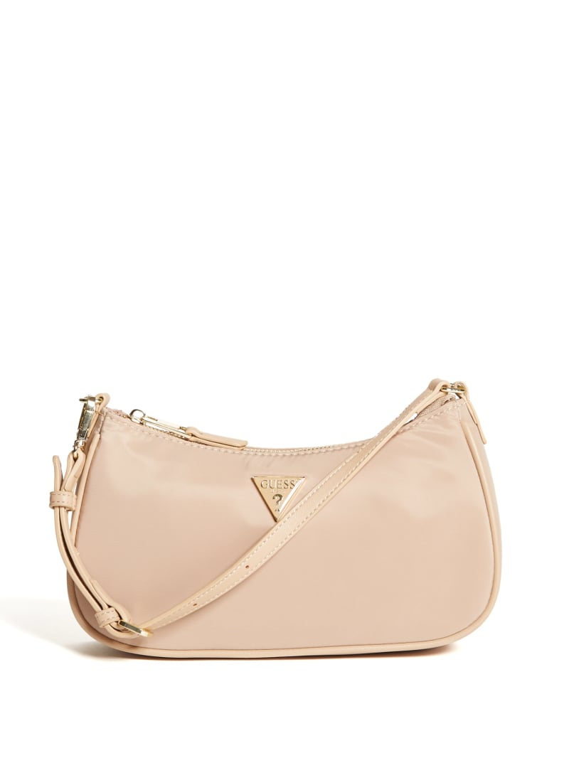 beige guess purse