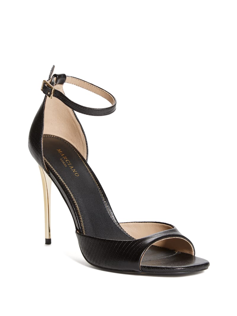 Heeled Peep-Toe Sandal | GUESS