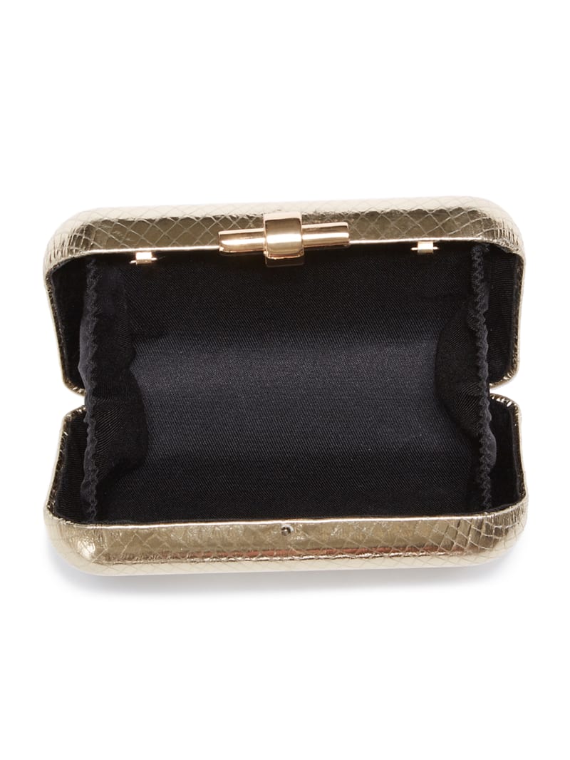 Guess Python Leather Clutch. 4