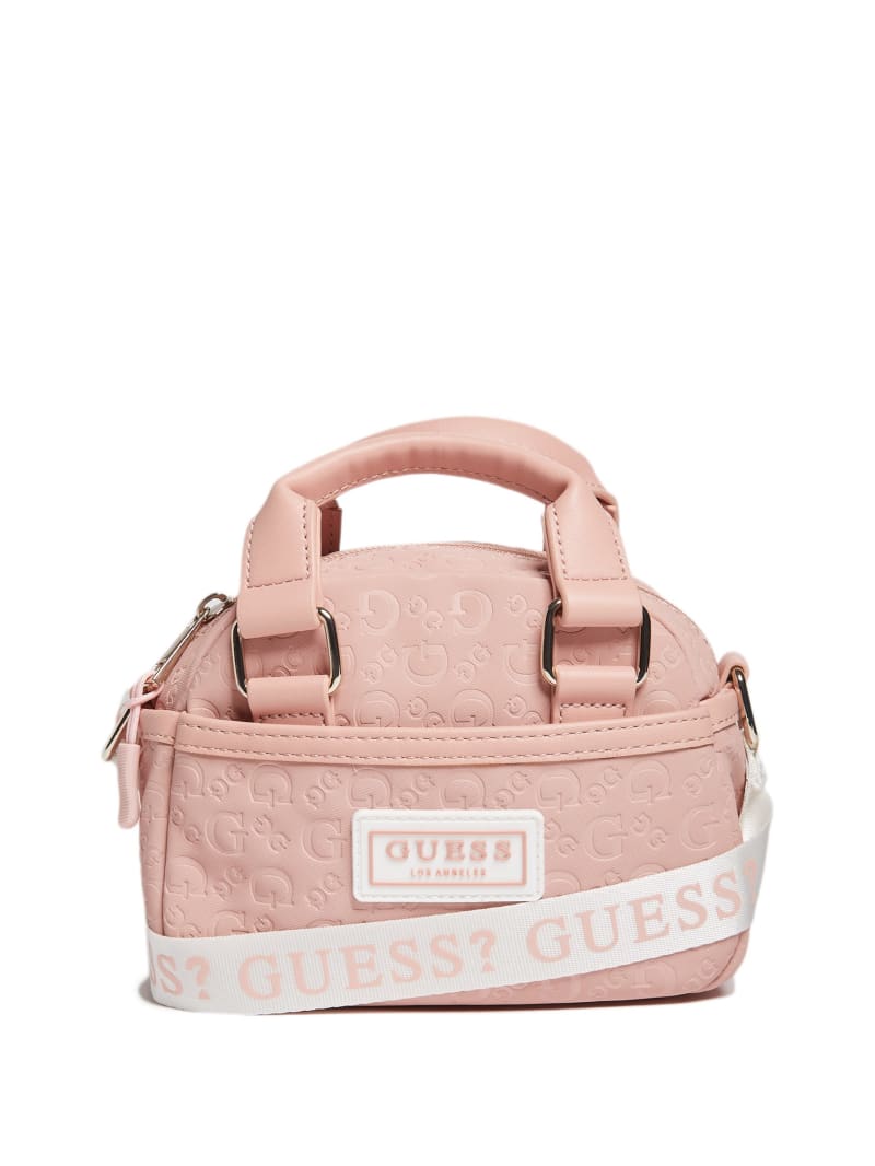 Mini Faux-Leather Logo Satchel