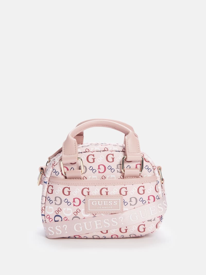 Mini Faux Leather Logo Satchel GUESS Factory Ca