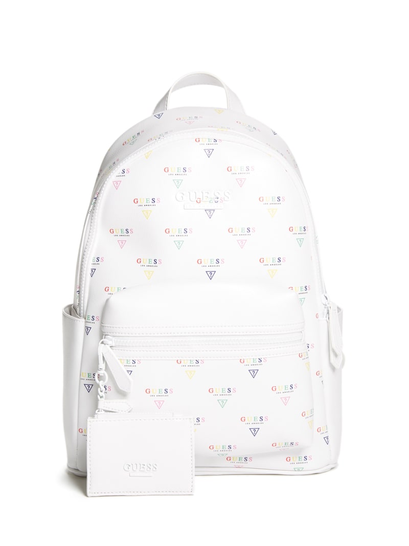 light pink guess backpack