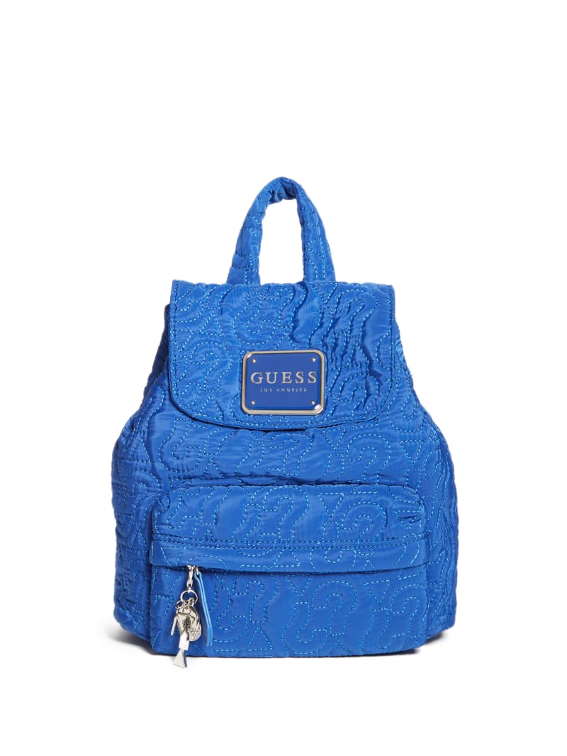 Reagan Logo Quilted Backpack GUESS Factory