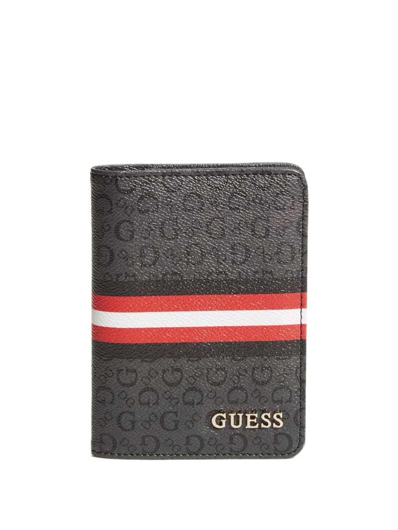 Stripe Logo Passport Case GUESS Factory
