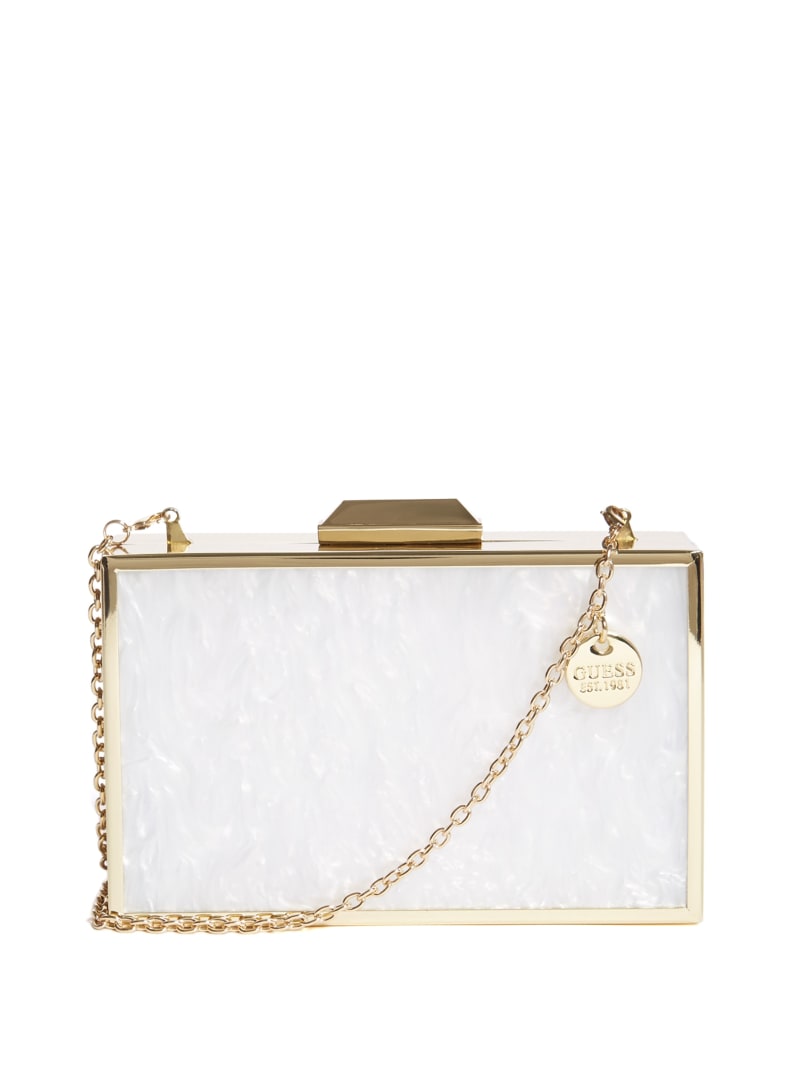 Pearlescent Acrylic Clutch | GUESS