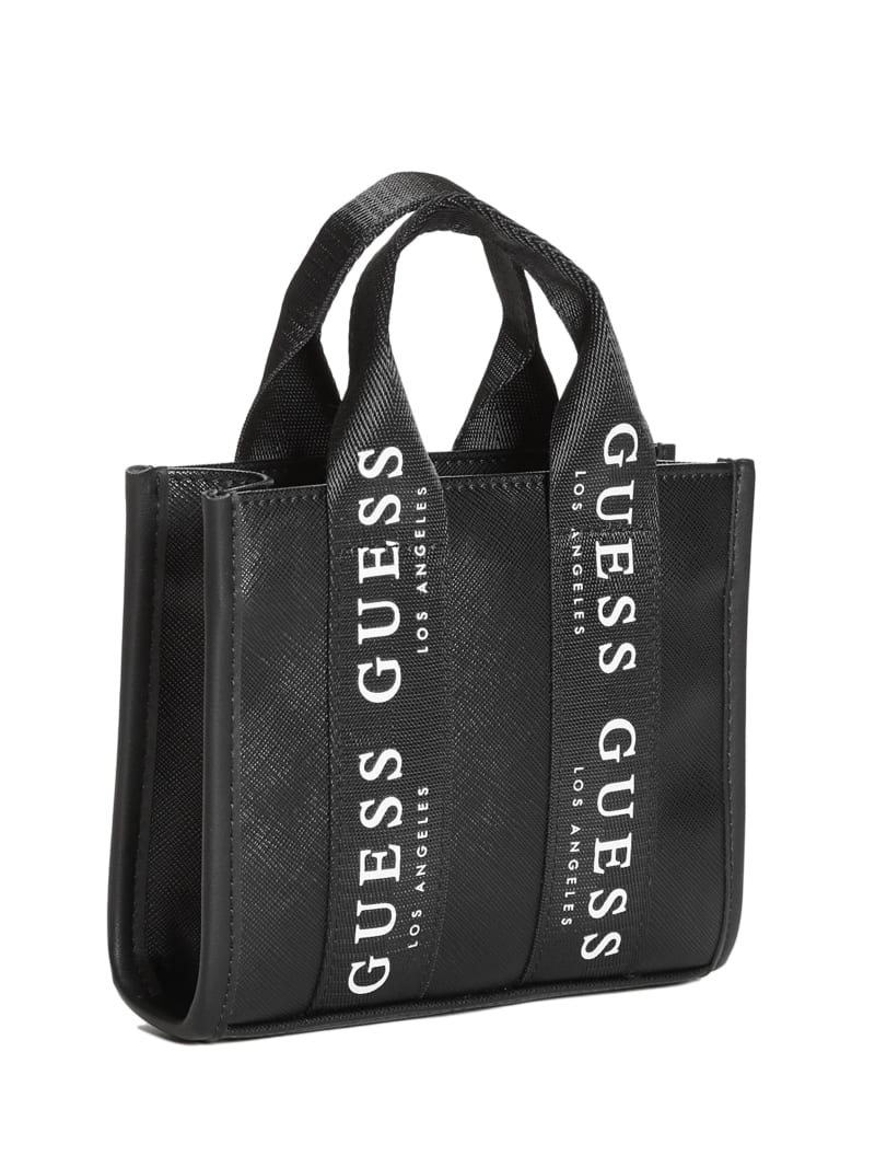 Guess, Bags, Guess Los Angeles Medium Black Logo Purse