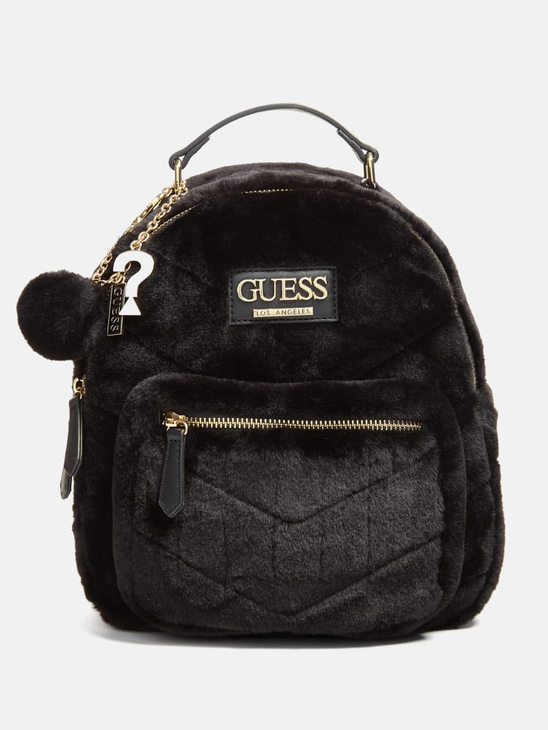 Fuzzy backpack purse shop