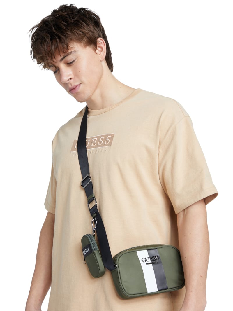 Striped Camera Crossbody GUESS Factory