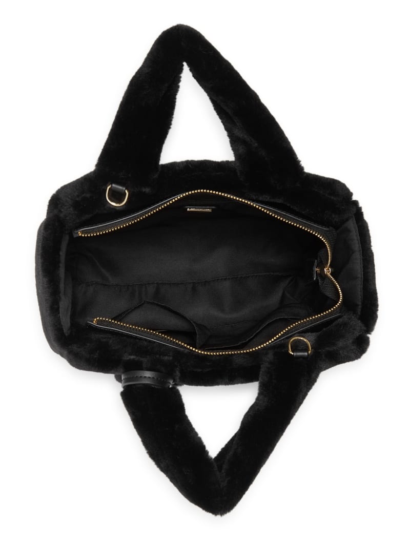 ★HEEARI★ [3rd reorder] Ange Fur Tote Bag Ange Fur Tote Bag Ange Fur Tote Bag_Black - HEEARI 히어리