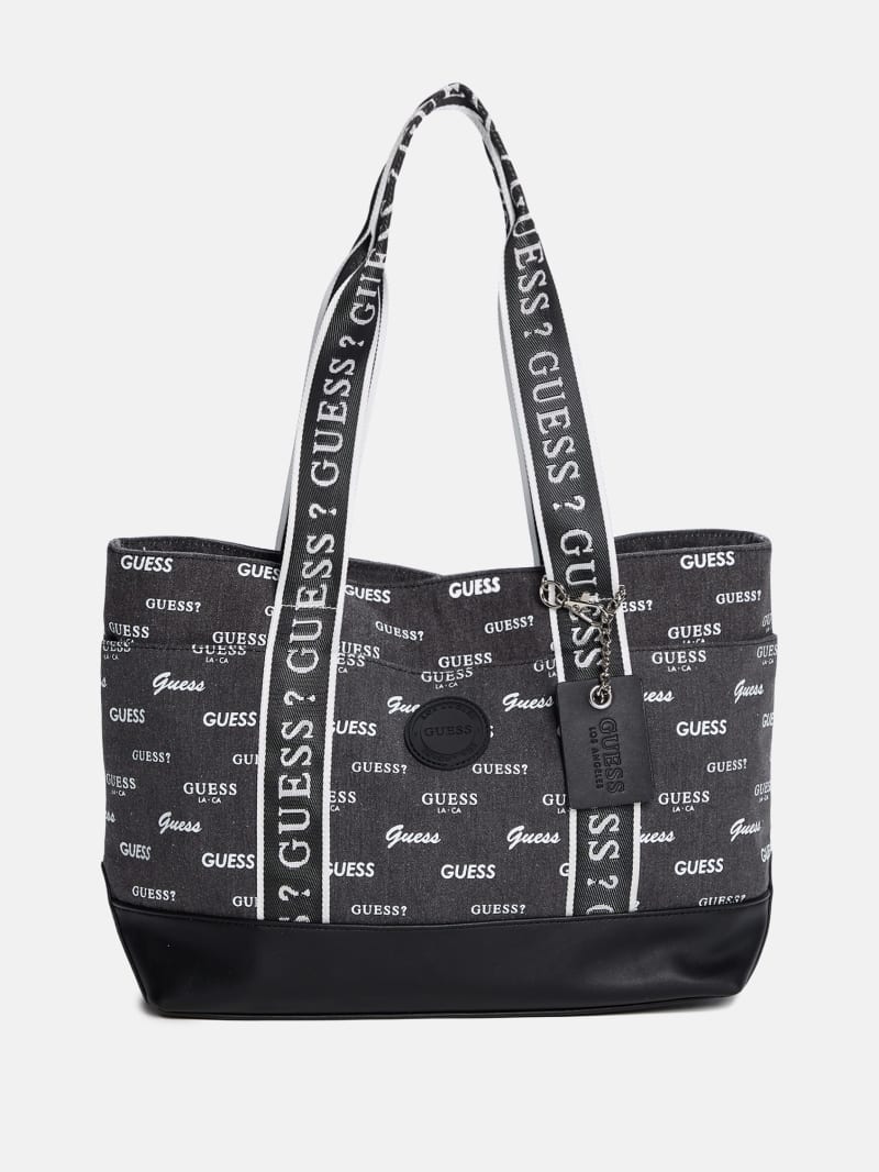 Canvas Logo Tote | GUESS Factory