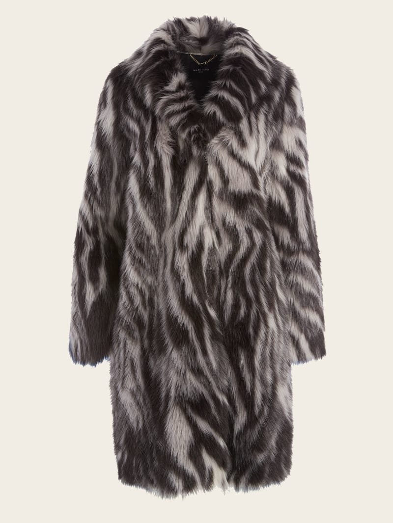 MICHAEL Michael Kors Safari Faux Fur Coat, Dark Camel 