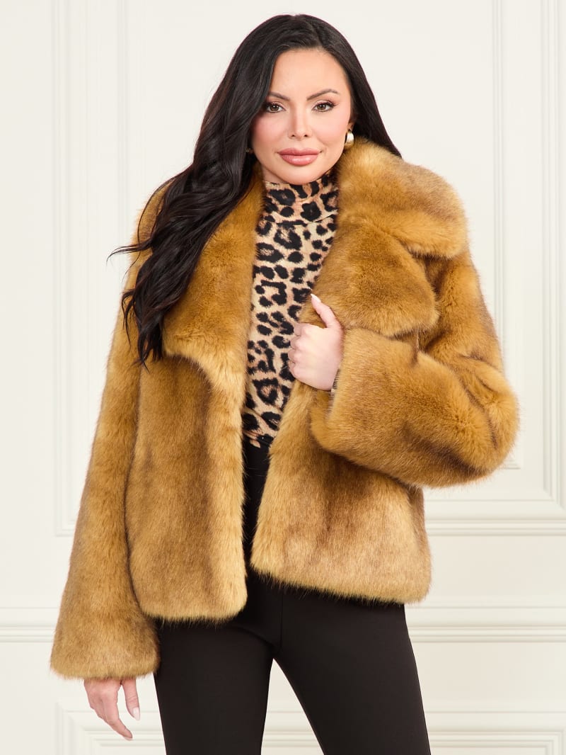 New Gwenda Faux-Fur Jacket | GUESS