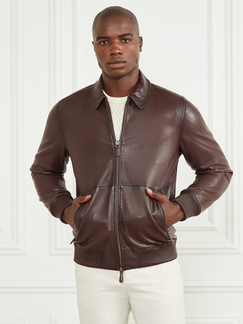Guess veste en cuir top